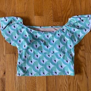 Kortni Jeane Ruffle Around Swim Top